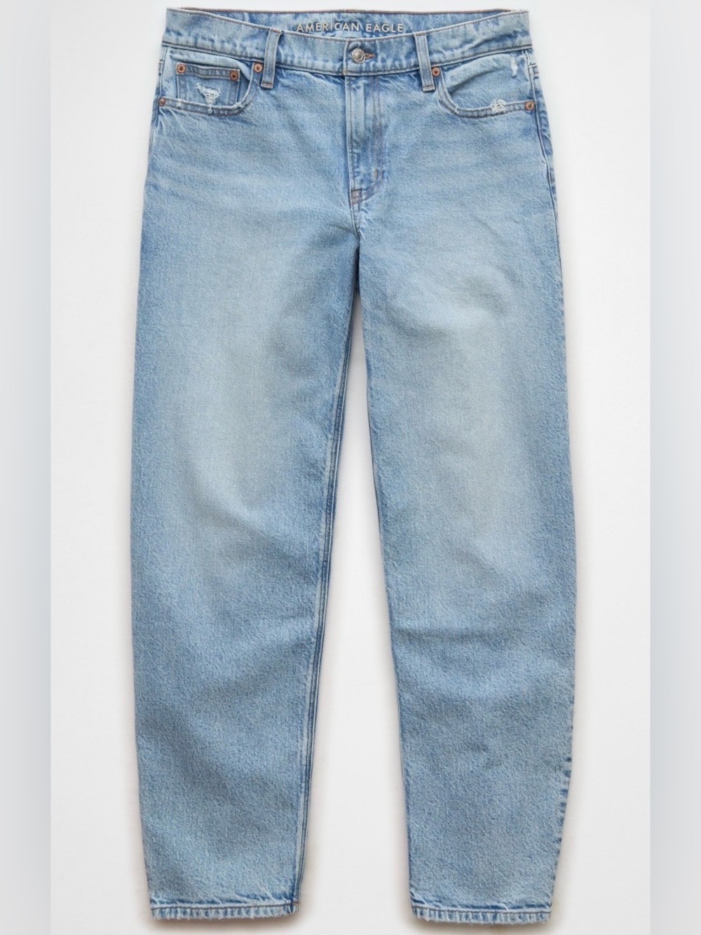 NWOT American Eagle Stretch Barrel Jeans in Skylight Size 8